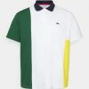Lacoste PLUS UNISEX - Polo - White/green/broom/navy Blue