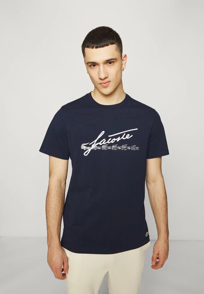Lacoste T-shirt Imprimé - Navy Blue 3 Lacoste T-shirt Imprimé - Navy Blue – Image 3