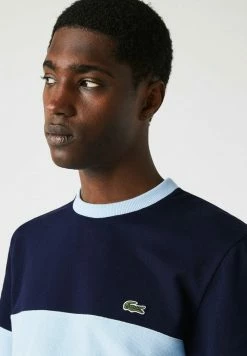 Lacoste T-shirt Imprimé - Bleu Marine / Bleu Clair -Lacoste Soldes Magasin 5cec7f7aae104251806cb30c607acf76