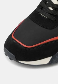 Lacoste DELUXE - Baskets Basses - Black/orange -Lacoste Soldes Magasin 5d0a2fa36df844ee8d71a7fc108fed4d