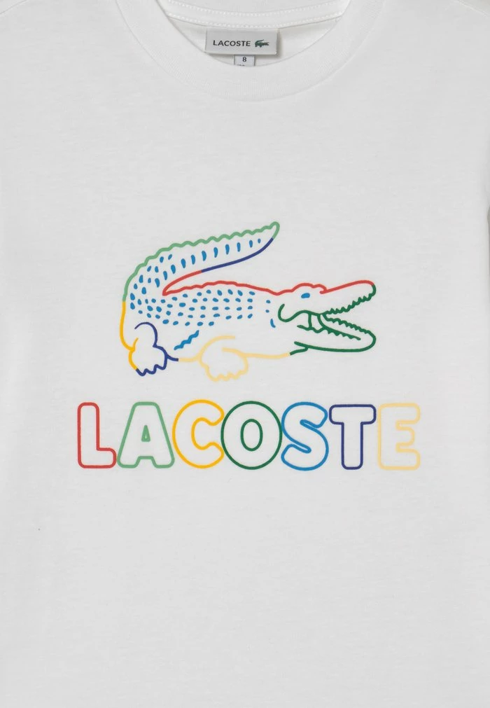Lacoste T-shirt Imprimé - White/multico 3 Lacoste T-shirt Imprimé - White/multico – Image 3