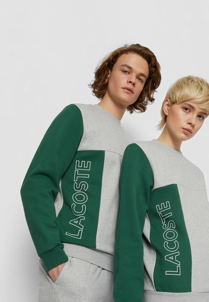 Lacoste UNISEX - Sweatshirt - Silver Chine/green/navy Blue/blue Royal 4 Lacoste UNISEX - Sweatshirt - Silver Chine/green/navy Blue/blue Royal – Image 4