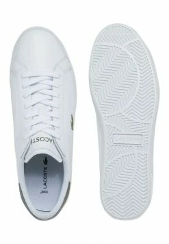 Lacoste POWERCOURT - Baskets Basses - Wht/khk