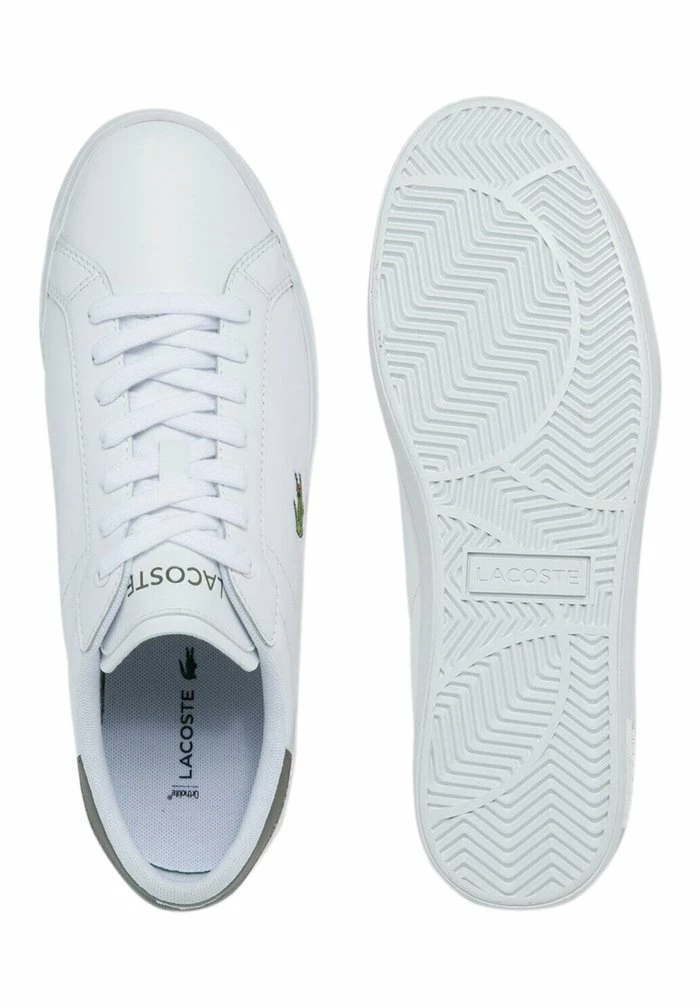 Lacoste POWERCOURT - Baskets Basses - Wht/khk 1 Lacoste POWERCOURT - Baskets Basses - Wht/khk