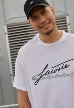 Lacoste PLUS - T-shirt Imprimé - White -Lacoste Soldes Magasin 5f34eb5d89884eb687ea99775194eada