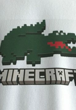 Lacoste MINECRAFT - T-shirt Imprimé - Blanc -Lacoste Soldes Magasin 6000b3893ab64794bea18e625bf06c5b