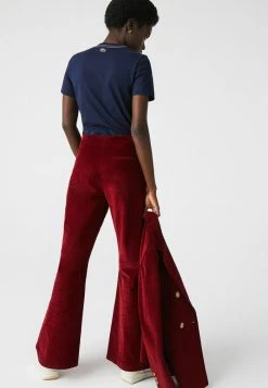 LACOSTE FEMME - T-shirt Imprimé - Bleu Marine Blanc -Lacoste Soldes Magasin 610b6269adbe4326a65ec5d561427acf