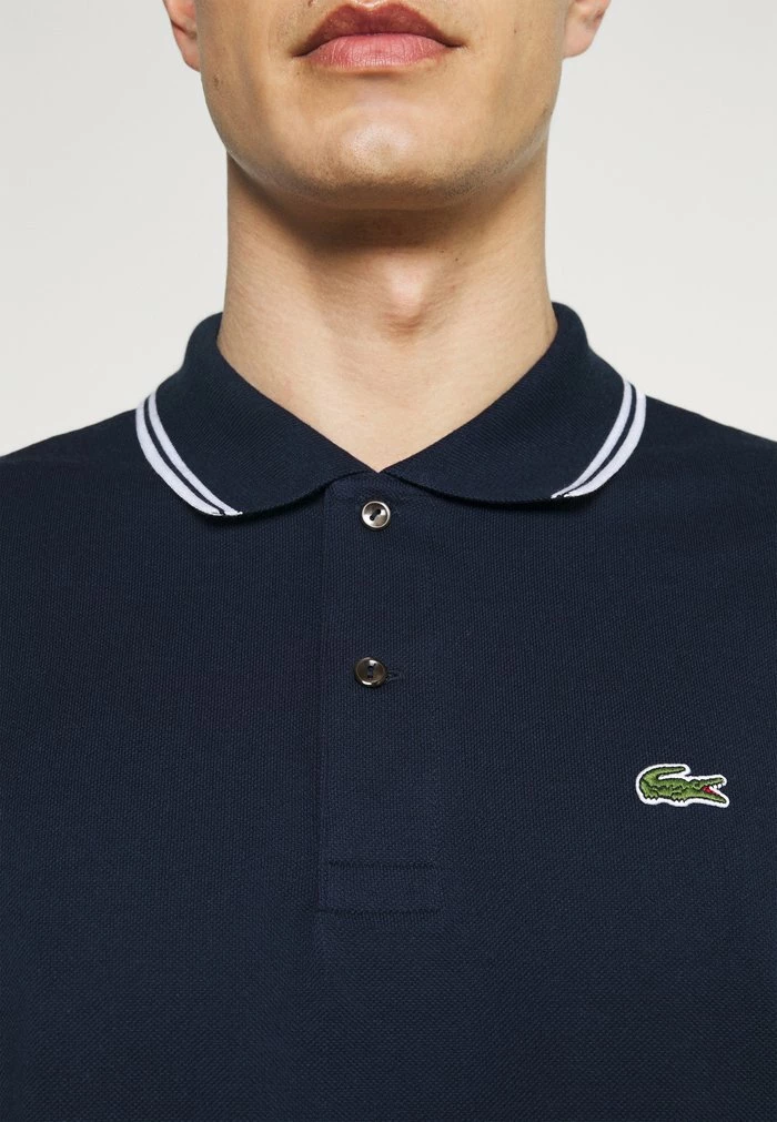 Lacoste Polo - Navy Blue/white 4 Lacoste Polo - Navy Blue/white – Image 4