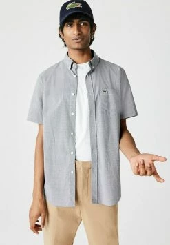 Lacoste Chemise - Blanc/bleu Marine