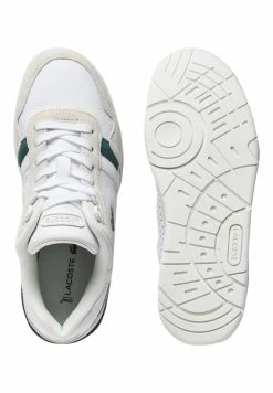 Lacoste T-CLIP 0120 3 SFA - Baskets Basses - Wht/dkgrn