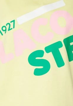 Lacoste T-shirt Imprimé - Napolitan Yellow -Lacoste Soldes Magasin 62ffae3242df4998be4619e11db0631d