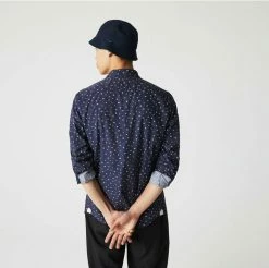 Lacoste LANGE MOUW - Chemise - Bleu Marine / Blanc 8 Lacoste LANGE MOUW - Chemise - Bleu Marine / Blanc -Lacoste Soldes Magasin 63a6de0b7d0f4c178672ea59417d7494