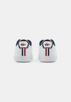 Lacoste CARNABY EVO - Baskets Basses - White/navy/red -Lacoste Soldes Magasin 64487eca32db4f9699a998e9114ae7db