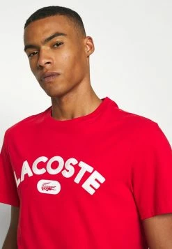 Lacoste T-shirt Imprimé - Rouge -Lacoste Soldes Magasin 6625d07e89344fb6b3317c1a4952de7e