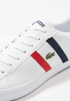 Lacoste LEROND - Baskets Basses - White/red/navy -Lacoste Soldes Magasin 665e788b88824d36af989e0ab33d2bc1