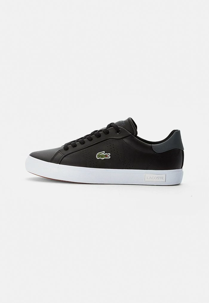 Lacoste POWERCOURT - Baskets Basses - Blk/dk Gry 1 Lacoste POWERCOURT - Baskets Basses - Blk/dk Gry