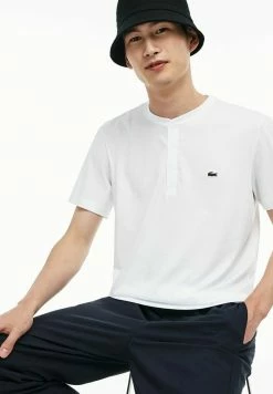 Lacoste T-shirt Basique - Blanc -Lacoste Soldes Magasin 67d252a36e424dc5bfcccbdf5101ba5f