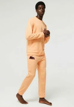 Lacoste Bas De Pyjama - Orange Clair Bordeaux