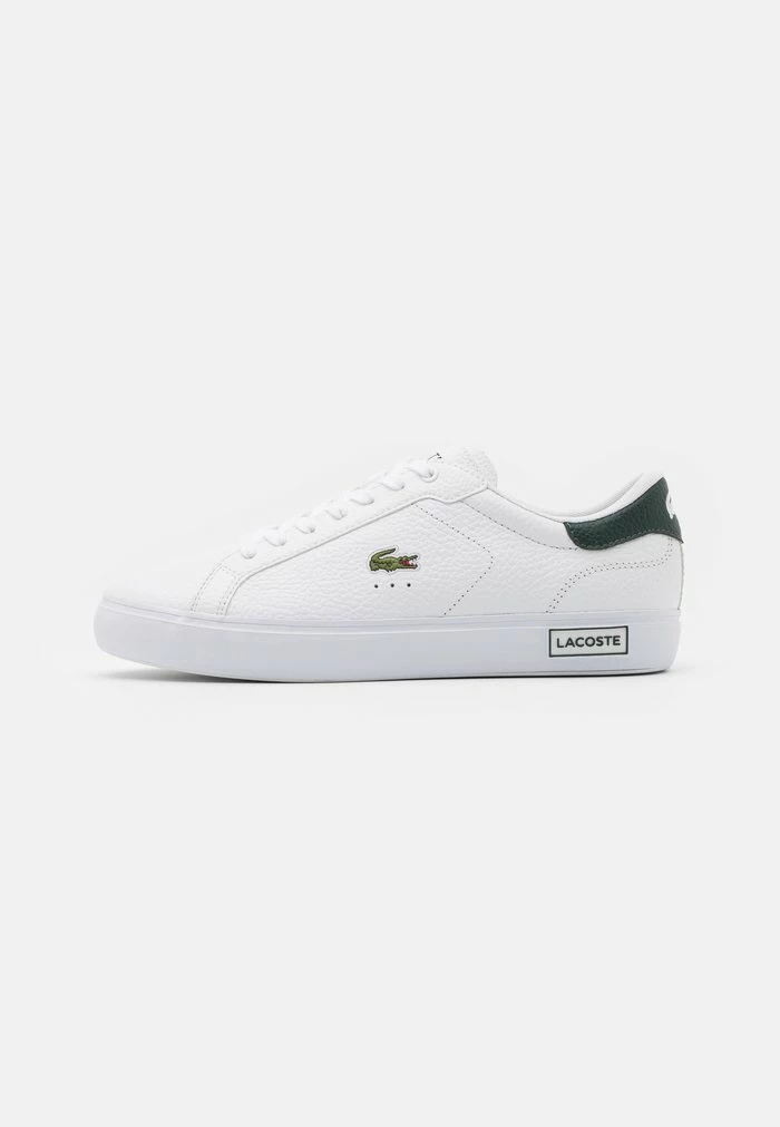Lacoste POWERCOURT - Baskets Basses - White/dark Green 1 Lacoste POWERCOURT - Baskets Basses - White/dark Green