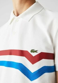 Lacoste SHORT SLEEVE - Polo - Blanc/rouge/bleu -Lacoste Soldes Magasin 6d7831a45dac450c95cb203c7ebd303b