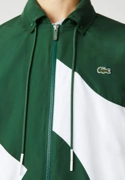 Lacoste Veste De Survêtement - Vert Blanc -Lacoste Soldes Magasin 6dfccf99b937418599dfad11d7609156