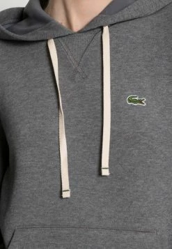 Lacoste Sweat à Capuche - Heather Lead -Lacoste Soldes Magasin 6ee4f2c491884e63aa2aa8cc76c7fc01