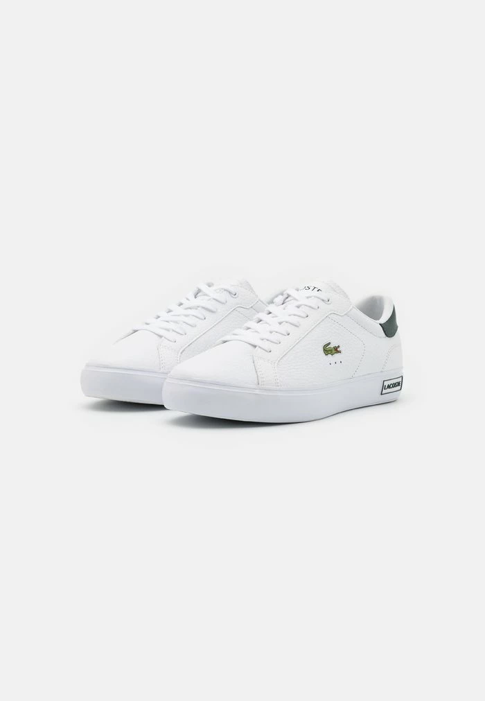 Lacoste POWERCOURT - Baskets Basses - White/dark Green 2 Lacoste POWERCOURT - Baskets Basses - White/dark Green – Image 2