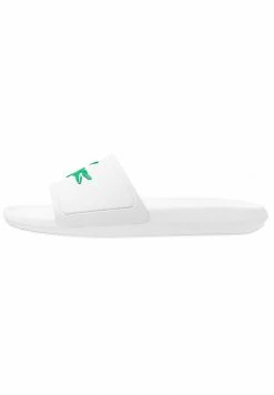 Lacoste CROCO SLIDE - Sandales De Bain - White