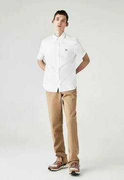 Lacoste CH2944 - Chemise Manches Courtes Homme - Chemise - Weiß