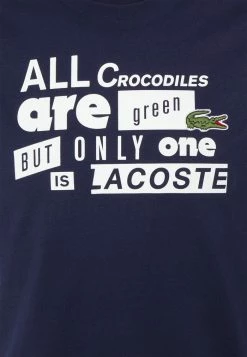 Lacoste T-shirt Imprimé - Navy Blue -Lacoste Soldes Magasin 73372852098942fcb470ec1919d42a07