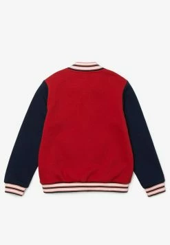 Lacoste KINDER - Sweat à Capuche Zippé - Rouge / Bleu Marine -Lacoste Soldes Magasin 737149cc4c4e4134aa45235561d05df7