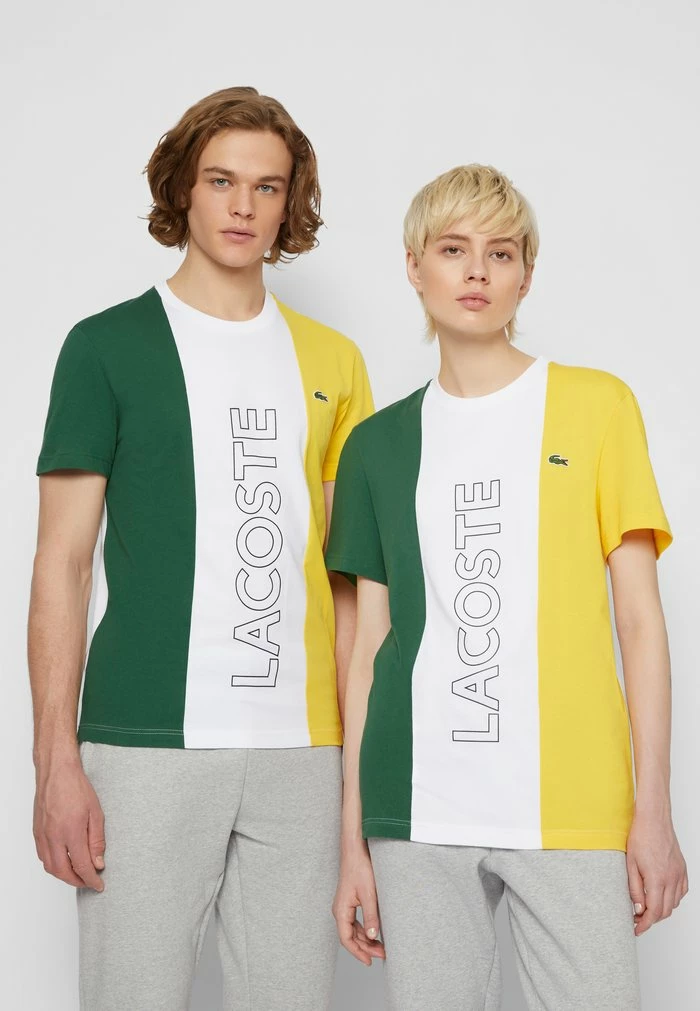 Lacoste UNISEX - T-shirt Imprimé - White/green Broom 3 Lacoste UNISEX - T-shirt Imprimé - White/green Broom – Image 3