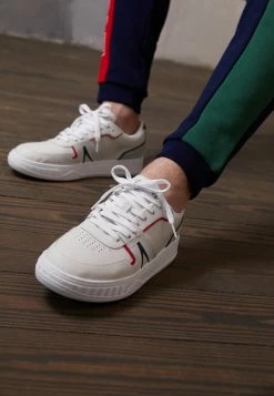 Lacoste L001 - Baskets Basses - White/navy/red