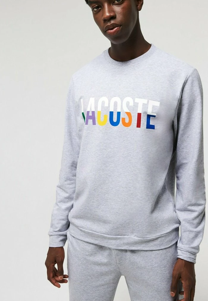 Lacoste Sweatshirt - Gris Chine/ Blanc 1 Lacoste Sweatshirt - Gris Chine/ Blanc