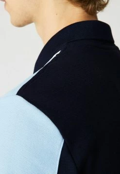 LACOSTE POLO MC - Polo - Bleu Marine Bleu Clair -Lacoste Soldes Magasin 789bf255ede44bc5bf72159b79801433