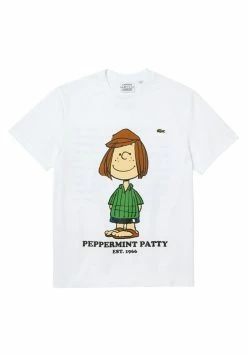 LACOSTE X PEANUTS - T-shirt Imprimé - Blanc -Lacoste Soldes Magasin 78c1e61f7a55489d86d735a06542fafb
