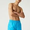 Lacoste Short De Bain - Turquoise Bleu Marine