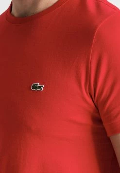 Lacoste T-shirt Basique - Rouge -Lacoste Soldes Magasin 79e8cb320e2f4ee29443e53f00c552a8
