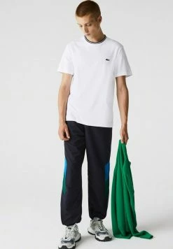 Lacoste T-shirt Imprimé - Blanc / Bleu Marine