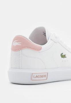 Lacoste POWERCOURT - Baskets Basses - White/light Pink -Lacoste Soldes Magasin 7aff34d3a154407fa44db2bf2faf6687