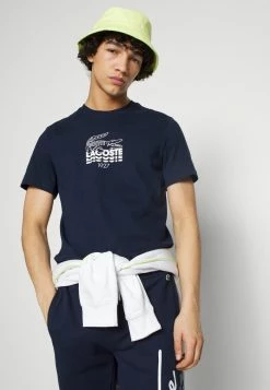 Lacoste T-shirt Imprimé - Navy Blue -Lacoste Soldes Magasin 7b3b209d5eb2445a911de023902d9028