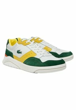 Lacoste Baskets Basses - Off White & Dark Green -Lacoste Soldes Magasin 7c29eb7fa2394ac89993a1985f4ec7a6