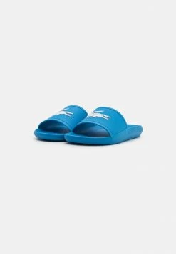 Lacoste EXCLUSIVE - Sandales De Bain - Blue/white -Lacoste Soldes Magasin 7d69baa4c7cb4534987725aed0d483a2