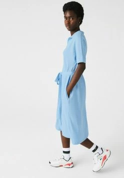 Lacoste Robe Pull - Bleu Clair -Lacoste Soldes Magasin 7e863824c7ba4e7aaf580d62bfd4c537