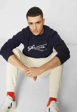 Lacoste Sweatshirt - Navy Blue -Lacoste Soldes Magasin 7f4c2aa98cb04bb195f2378900ce4532