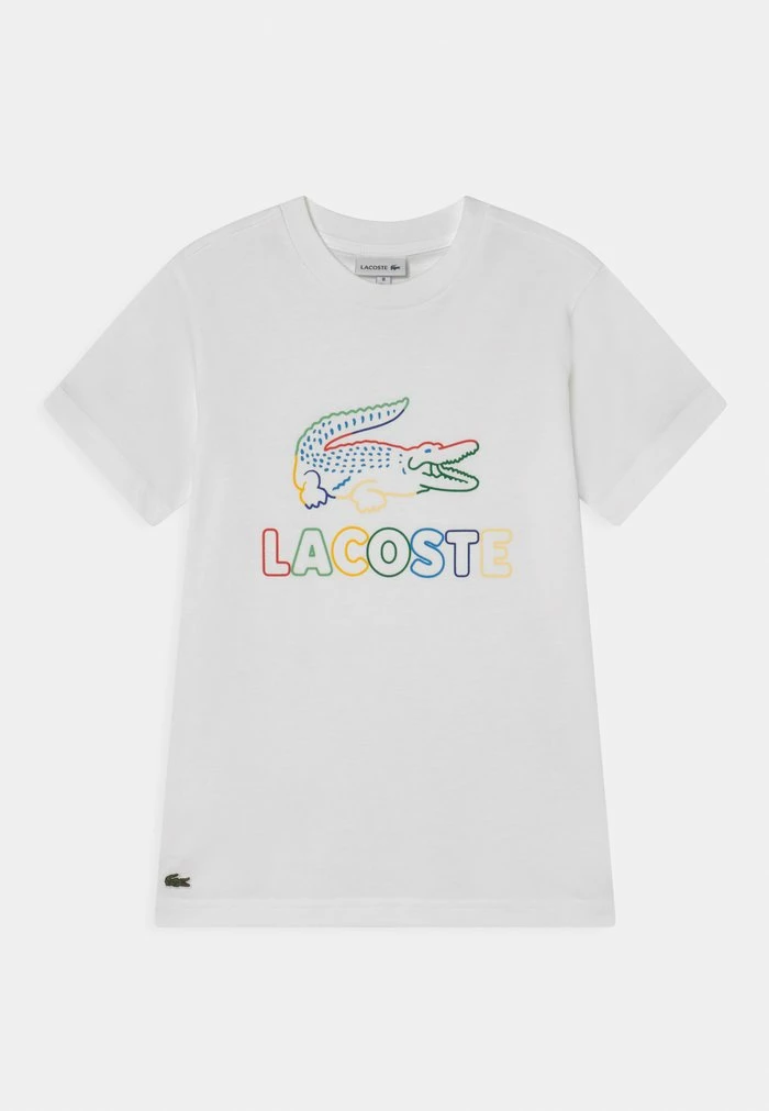 Lacoste T-shirt Imprimé - White/multico 1 Lacoste T-shirt Imprimé - White/multico