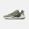 Lacoste ACESHOT - Baskets Basses - Khaki/light Yellow