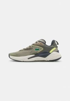 Lacoste ACESHOT - Baskets Basses - Khaki/light Yellow