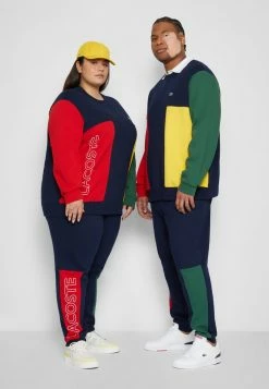 Lacoste PLUS UNISEX - Sweatshirt - Navy Blue/red/green/broom -Lacoste Soldes Magasin 805d82ad61774994b382ff5abff8db91