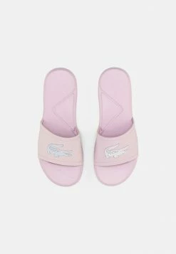 Lacoste Mules - Light Pink White -Lacoste Soldes Magasin 80d8b9b1d7ae46239825f21a2ec96b92